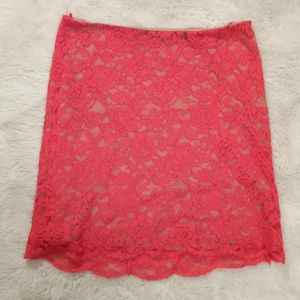 Love Notes red lace skirt